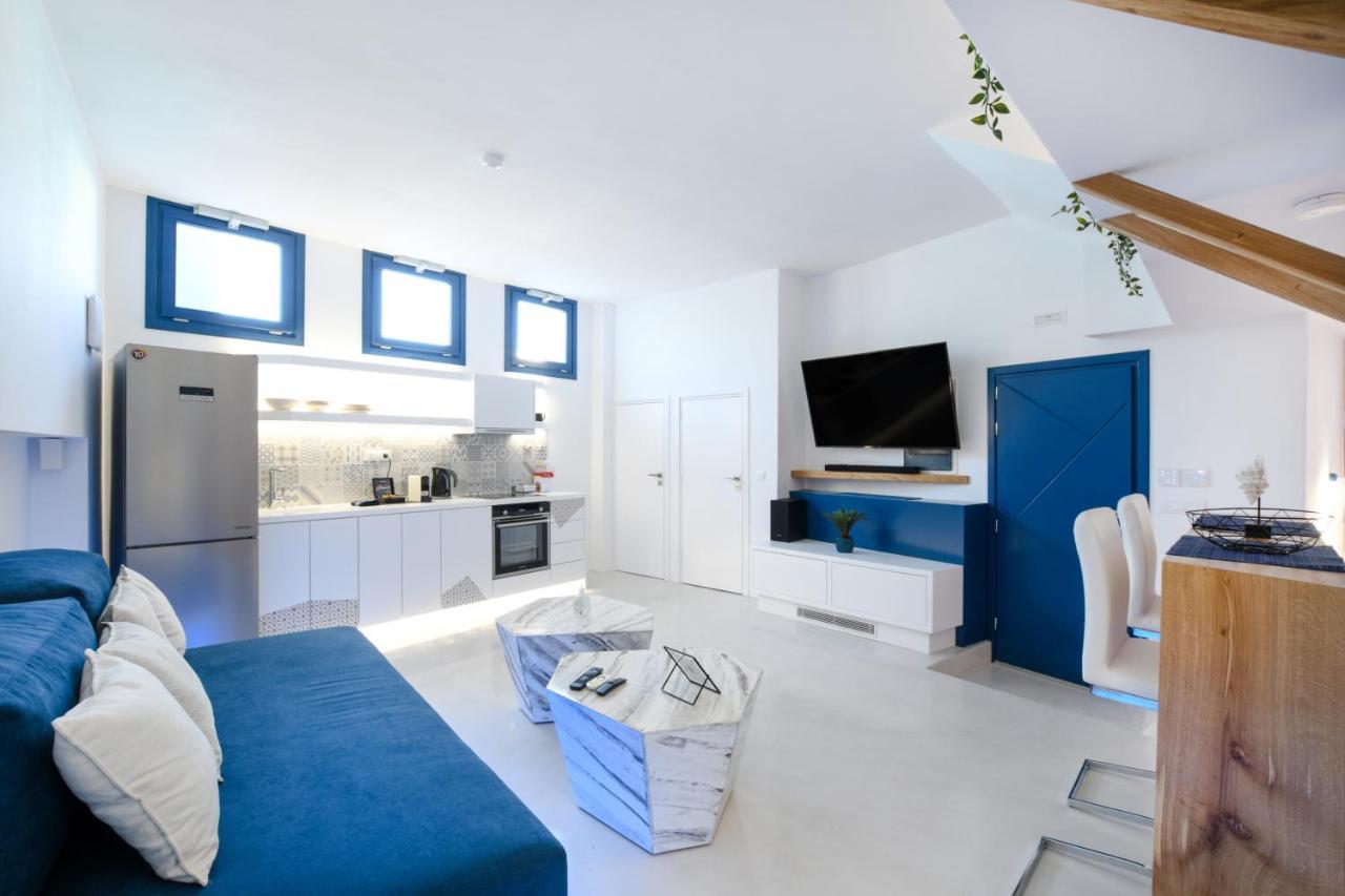 Blue White Residence Monólithos Dış mekan fotoğraf