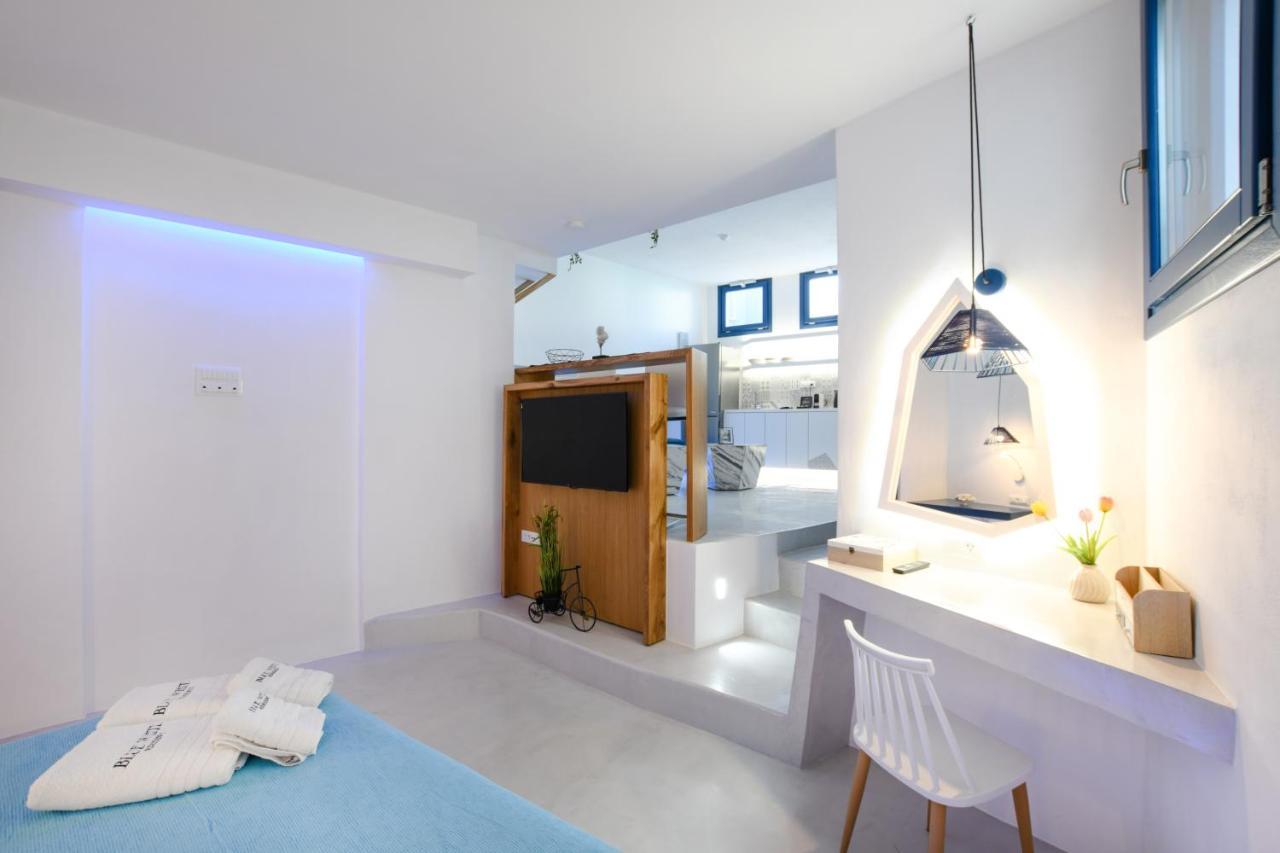Blue White Residence Monólithos Dış mekan fotoğraf